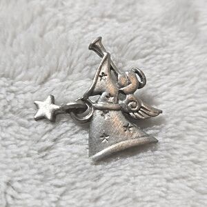 #449 Collectible Vintage JJ Angel Star Colorful Metal Pin Back Lapel Pin Hat Pin